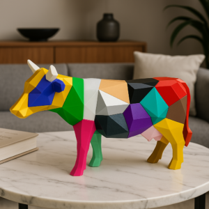 Vache puzzle 3D - Édition Limitée "Pop Art" (24 cm)